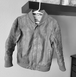 Boys faux leather motorcycle jacket